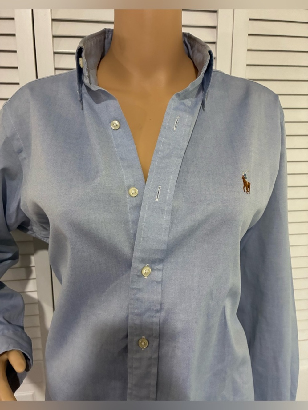 Ralph Lauren Light Blue Button-Down Oxford Shirt with Polo Pony - Picture 2 of 7